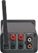 A compact, sturdy 2x50W RMS class-D stereo amplifier with 3.5mm input on the front and RCA input on the back for easy connection. 