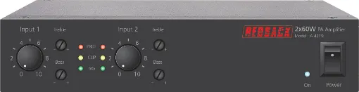  This 2 x 60W PA zone amplifier developed by Redback, allows installers to mix and match amplifiers within a 1RU 19” rack space. 