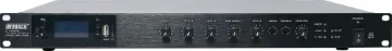 Compact 100V Class D Bluetooth PA Mixer Amplifier 120W This compact Class-D design amplifier offers multi source mixing plus USB/SD card/FM tuner audio playback and Bluetooth streaming functionality.