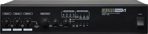 Similar in functionality to the recently released A 4377/A4387 amplifiers with the addition of four 100V line output zones.