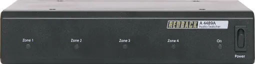 The A4489A zone relay unit may be installed remotely and has been designed to switch either low level inputs or amplifier outputs and interfaces the A4660 paging console with existing PA systems. Suits for line level or 100V line zone switching.