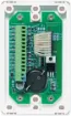 Designed to operate on 12 to 30VDC. This six input wall plate will sound a buzzer and
illuminate a specific LED when an input is activated/triggered by a closing contact. A
Cancel button allows the buzzer to be switched off whilst the LED indicator rema