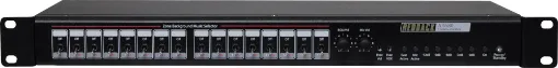 This unit is a very versatile cost effective public address/background music control system which provides audio to up to 16 zones. Backgound music which can be selected to play through any zone is muted when general paging occurs or when an evacuation input overrides the system.