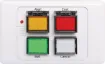 Allows the A4565A & A4500B alert/evac units to be activated remotely. Featuring alert, evacuation and cancel buttons with protective "flip up" covers to prevent accidental operation. 