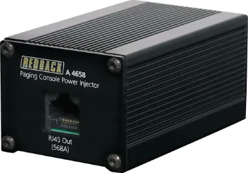 Paging Console Power Injector Designed to provide external power injection to the new A 4660 Redback Paging Console.