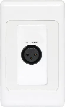 3 Pin XLR Line/Balanced Input UTP Balun Wallplate This 3 pin XLR Line/Balanced input wallplate can be used in a stand-alone point to point basis, allowing balanced signals to be sent over long distances (up to 600m depending on cable used and configuration of plates).