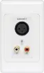 This 3 pin XLR Line/Balanced and Stereo RCA input wallplate can be used in a stand-alone point to point basis, allowing balanced signals to be sent over long distances (up to 600m depending on cable used and configuration of plates). 