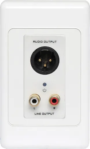 This 3 pin XLR Balanced and Stereo RCA output wallplate can be used in a stand-alone point to point basis, allowing balanced signals to be sent over long distances (up to 600m depending on cable used and configuration of plates). 
