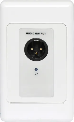 This 3 pin XLR Balanced Output wallplate can be used in a stand-alone point to point basis, allowing balanced signals to be sent over long distances (up to 600m depending on cable used and configuration of plates). 