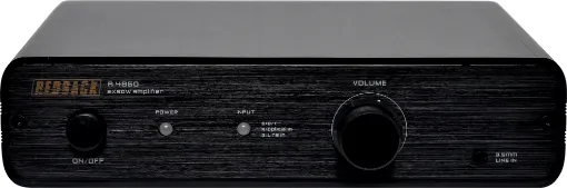 A compact bluetooth stereo amplifier for home and commercial sound systems. Features a high spec Class-D 2x50W RMS amplifier and optical input for connection to digital audio sources. Pairs well with the A4861 200W subwoofer amplifer.