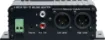 This small adaptor receives a 100V signal from one amplifier and reduces the level down to either balanced mic level or auxiliary level to feed into the input of a second amplifier.