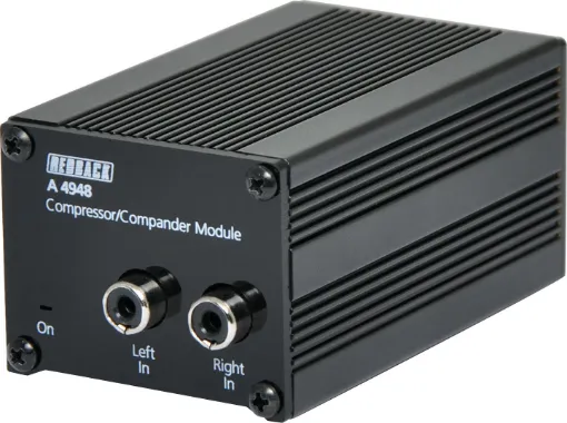 This compact module is designed to go inline with an audio input source like CD/Blu-Ray etc to the input of a mixer or amplifier. It maintains a constant level to the mixer/amp regardless of the amplitude of the input signal. 