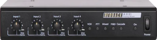 This four channel mixer features 4 balanced mic inputs and 3 line inputs. Input 1 is a dedicated balanced mic input whilst inputs 2 - 4 can accept either balanced mic or line level.