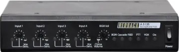 4 Input Microphone Hub Designed with small supermarkets in mind. We've designed the hub to cater for industry standard supermarket 5 pin XLR microphones which connects to a local wallplate (A 5138) over a Cat5/6 cable.