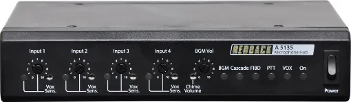 Designed with small supermarkets in mind. We've designed the hub to cater for industry standard supermarket 5 pin XLR microphones which connects to a local wallplate (A 5138) over a Cat5/6 cable. 