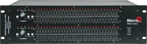 This professional unit delivers outstanding equalisation both in live or studio applications. Invaluable
for counteracting poor room or venue acoustics. The design employs ultra low noise audio amplifiers
with high quality components for outstanding sou