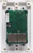 Installed in each zone, this optional wallplate enables selection of input source, volume setting and mute function. A local 3.5mm jack input is provided for connection to iPod or similar. This input automatically mutes signals from the A 5430 unit. Each