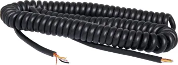 CB Type Curly 0.75m Microphone Lead With Bare Ends 0.75m curly cable to suit CB fist type microphone. Bare end connection for terminating to OEM equipment or with the connector of your choice.