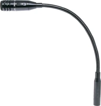 Dynamic Insert Gooseneck PTT Microphone A high performance dynamic microphone with in-built PTT switch in the head for paging systems. Complete with flexible gooseneck and built in 3 pin male XLR connector, it is ideal for paging consoles and general announcing requirements in factories, warehouses, food outlets and venues.