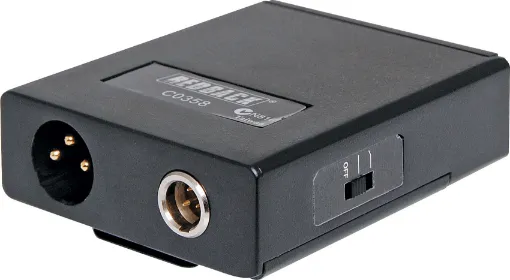 Powered by 1 AA battery, this module provides phantom power for mics equipped with a 3 pin mini XLR plug. A handy 'bass cut' switch is provided, giving the user ability to reduce breath and movement noise. It provides a standard 3 pin XLR output for conne