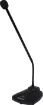 An elegant, stylish, slimline unobtrusive desk-mount paging microphone equipped with a 3 pin balanced XLR lead. Features switchable flat or rolloff response to eliminate low frequency pickup. May also be switched to operate as push to talk or push to lock