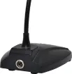 An elegant, stylish, slimline unobtrusive desk-mount paging microphone equipped with a 3 pin balanced XLR lead. Features switchable flat or rolloff response to eliminate low frequency pickup. May also be switched to operate as push to talk or push to lock