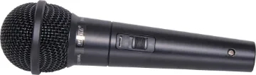 Drop-Proof 600 Ohm Handheld Microphone This balanced microphone has a specially designed grill that can withstand a drop impact without losing its shape. The tough zinc diecast housing has an inbuilt 3 pin XLR male connector and on/off switch. It is supplied complete with 5m twin shielded bala