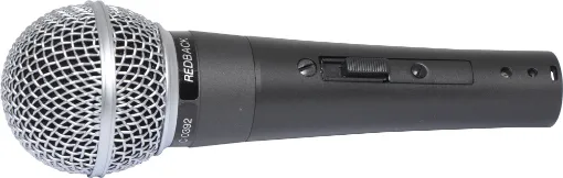 This fine quality microphone has been styled on the famous Shure&trade Bros SM58.  In our opinion the reproduction is every bit as good as the genuine article.  Housed in a sturdy diecast body and fitted with a silent action reed type on/off switch.