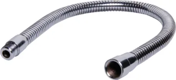 330mm Natural Gooseneck Microphone Extension Microphone gooseneck incorporating 5/8" thread male to female. Matching bench mount bases C 0420/21. 300mm Chrome.