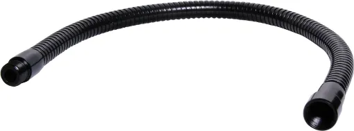 Microphone gooseneck incorporating 5/8&quot thread male to female. Matching bench mount bases C 0420/21. 450mm Black.