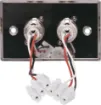 3 Pin Horizontal Mount Stainless Steel Plates with 2 x XLR skts
