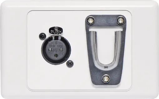This 3 Pin XLR wall plate are fitted with a clip for holding. fist type CB microphones. 