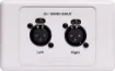This dual 3 pin XLR wallplate has been desinged for DJ/band inputs at function centres and venues. 