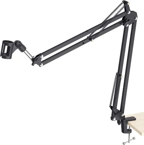 This Desktop Microphone Arm Stand is an ideal solution for anyone working with voice-related hobbies such as podcasting, studio work or streaming. 