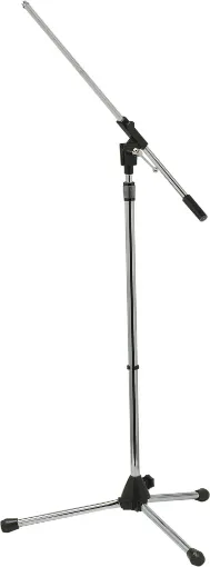 Sturdy telescopic stem with friction grip adjustment and foldup legs. Includes screw adaptor attachment (5/8&quot;) for microphone holder etc. Height adjusts from 96 to 160cm with 70cm adjustable boom.