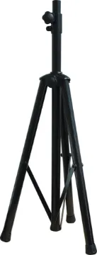 Extra Heavy Duty Speaker Stand With Locking Pin Extra heavy duty ALL steel construction and collapsible for easy transportation. Anti-sway bars on legs provides stability. Suit 35mmØ top hats for most popular commercial equipment. Adjusts from approx 1-2 metres with a payload of 40kg.