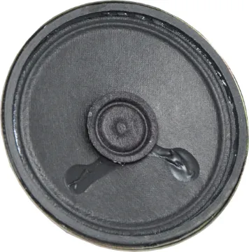 57mm 0.7W 8 Ohm Mini Speaker 500mW, 8&Omega. Popular for use in kits. 
Large ferrite magnet. Fixed using glue or clamping bracket.