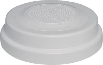 100mm 5W 100V White One-Shot Surface Mount PA Speaker Super Fast Installation. Save Time & Money! Saving valuable installation time the innovative One-Shot range is moulded from industrial grade, high impact polystyrene and designed to mount directly to the underside of concrete slabs.