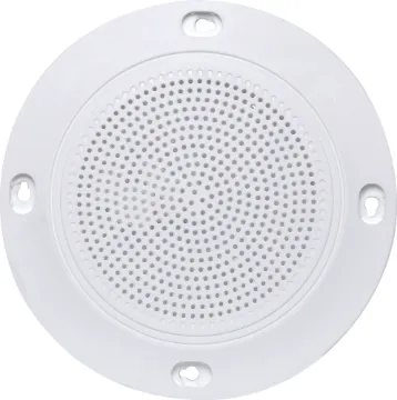 100mm White Slim Ceiling Speaker Grille Super slimline grille with screw flush caps. Excellent for architecturally sensitive applications. Includes speaker mounting posts for 100mm speaker.