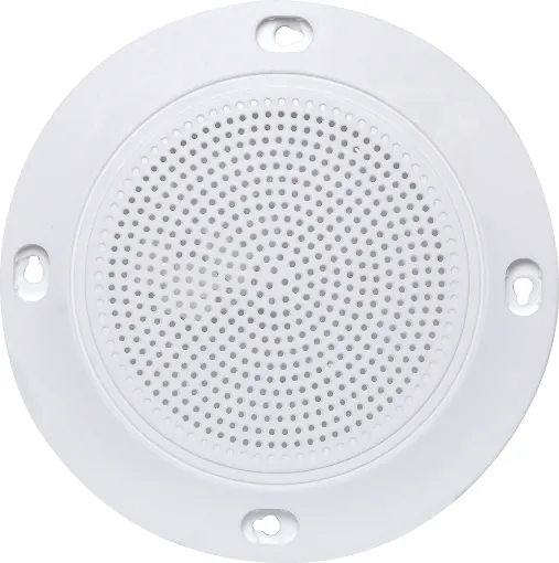 Super slimline grille with screw flush caps. Excellent for architecturally sensitive applications. Includes speaker mounting posts for 100mm speaker.