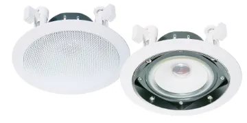 100mm 20W 4 Ohm Weatherproof Ceiling Speaker Pair Employing an all-weather polypropylene cone and rubber surround ensuring extended service life
when used either for indoor or outdoor applications. Extremely compact it is well suited to confined areas. The C 0840 is an excellent choice for mounting in b