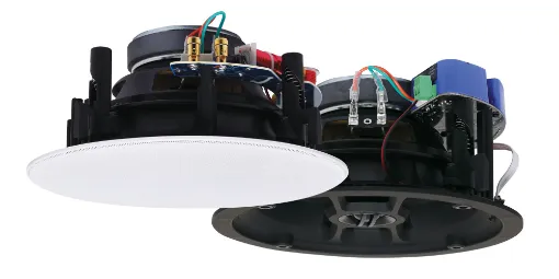 These 165mm (6.5”) 2-way ceiling speakers feature kevlar construction with Bluetooth instant audio streaming from your device. Stunning hi-fi audio reproduction.