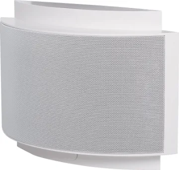 165mm 10W 100V Surface Mount Wall Speaker Architecturally elegant, the cabinet is moulded from ABS and fitted with powdercoated steel mesh grill. Includes a 6 inch 10W coaxial driver for high performance paging and music reproduction. These attractive speakers can be either vertically or horizont