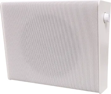 165mm 6W 100V Surface Mount ABS Wall Speaker With Volume A slimline 6.5” loudspeaker constructed from high impact ABS with metal mesh grill.