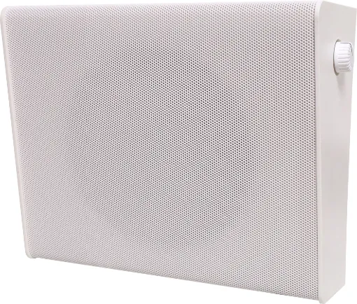 A slimline 6.5” loudspeaker constructed from high impact ABS with metal mesh grill.