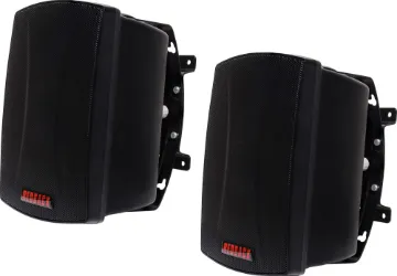 30W 8 Ohm Black Wall Mount Speaker Pair These wall mount music speakers feature exceptional sound quality for both domestic  and commercial applications and PA sound reinforcement.