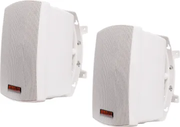 30W 8 Ohm 100V Wall Mount White Speaker Pair These wall mount music speakers feature exceptional sound quality for both domestic  and commercial applications and PA sound reinforcement.