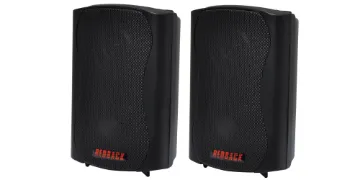 30W 8 Ohm 100V Wall Mount Black Speaker Pair These wall mount music speakers feature exceptional sound quality for both domestic and commercial applications, such as theatre surround or bookshelf speakers, and PA sound reinforcement.