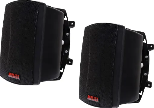 These wall mount music speakers feature exceptional sound quality for both domestic and commercial applications and PA sound reinforcement.