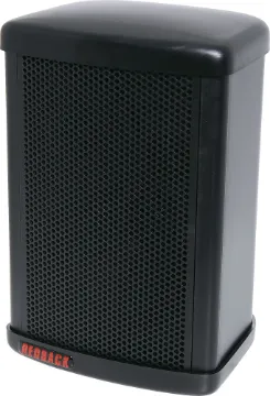 30W 8 Ohm Black Weather Proof Speaker Monitor High Performance Speech and Music Speakers for Home Stereo and Commercial Sound Applications. The REDBACK Sound Monitors are constructed from moulded 'Luran-S' thermoplastic.  They feature a two way, bass reflex speaker system with a 100mm bass/